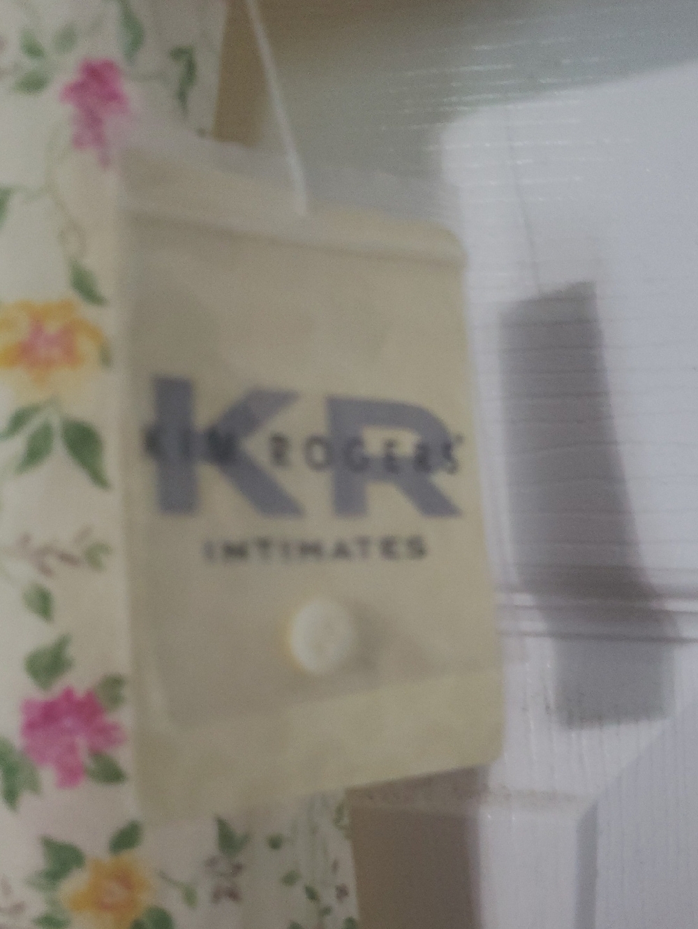 NWT- Kim Rogers Cream Floral Button-Front Nightgown with Pink and Yellow Roses - Picture 3 of 4
